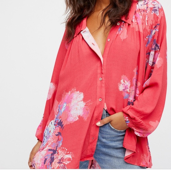 Free People Meadowlark Button-down S - Picture 4 of 9